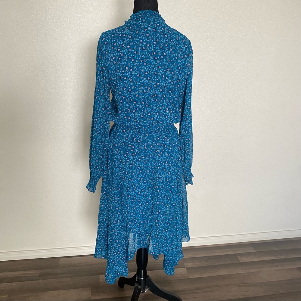 Time and Tru Blue A-line Long Sleeve Dress - Picture 8 of 12
